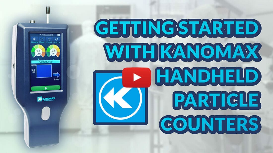 How to Use Kanomax Handheld Particle Counters Image
